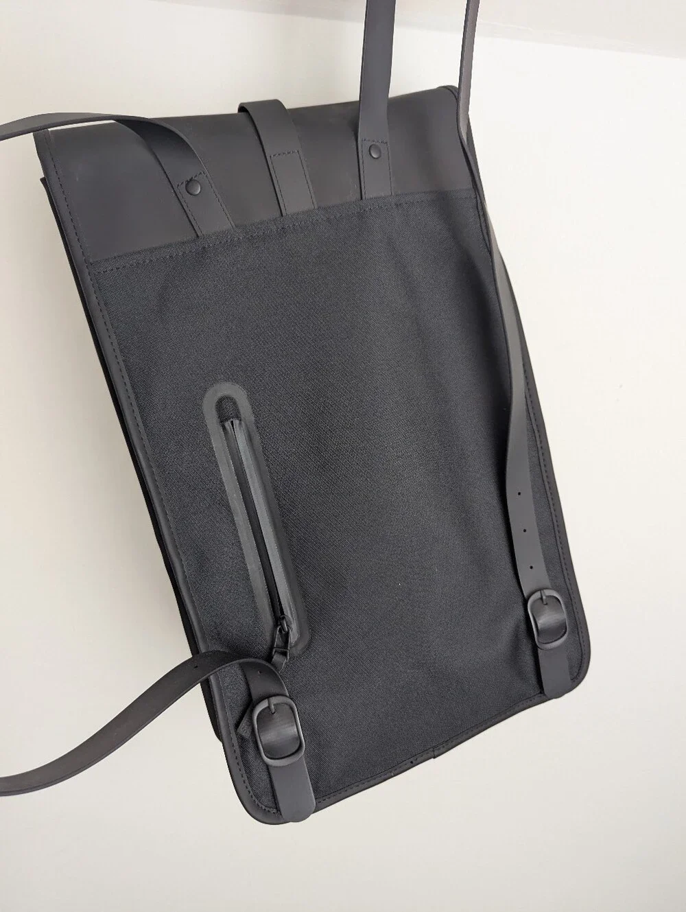 Rains Black Minimal Backpack New Without Tags